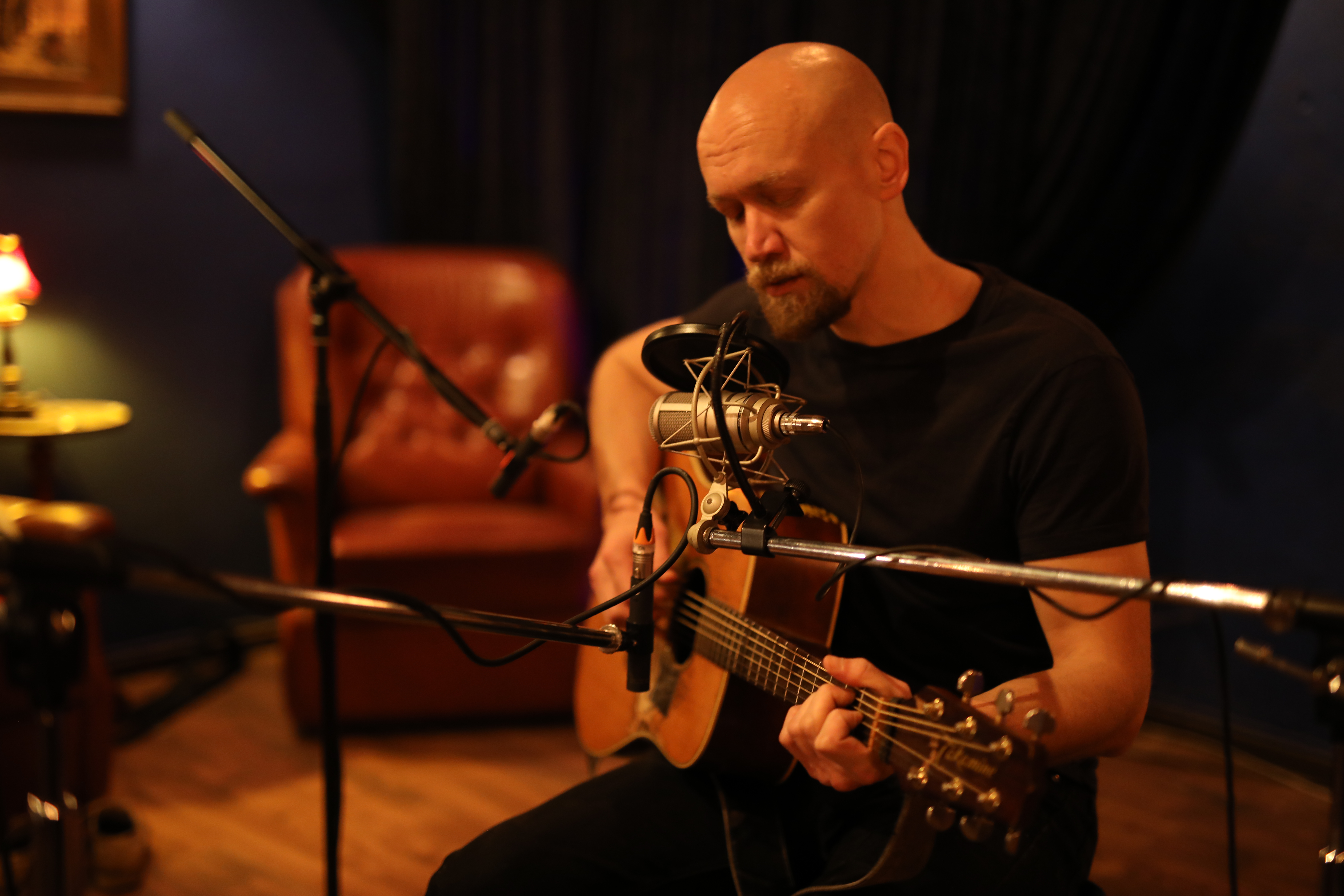 Nathan Vanderpool playing guitar